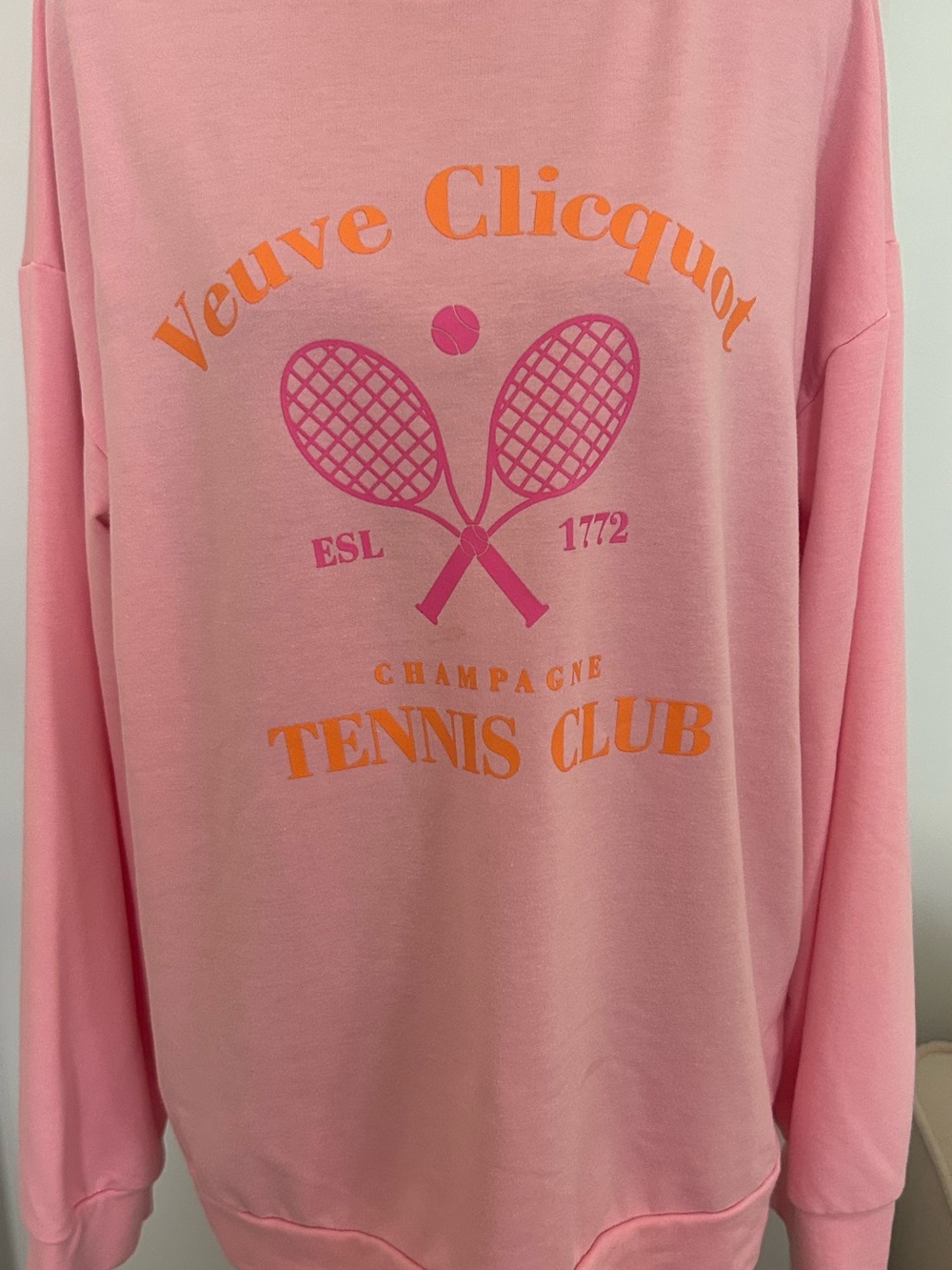 Veuve Clicquot Tennis Club Pink Sweatshirt
